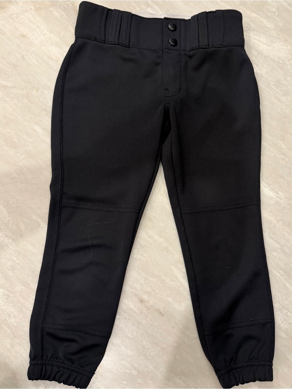 Black softball pants size youth small